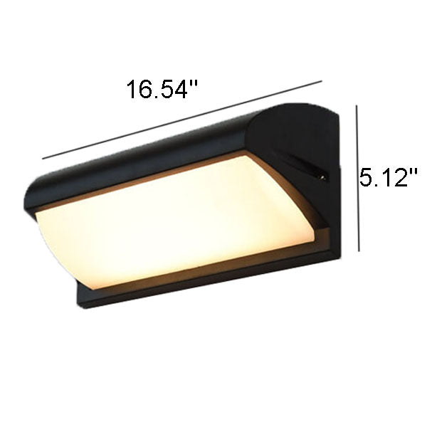 Modern Outdoor Waterproof PC Shade LED Outdoor Wall Sconce Lamp