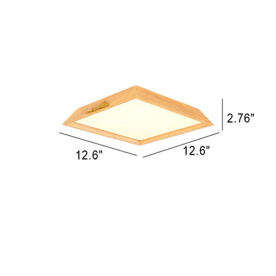 Moderne, minimalistische LED-Unterputzbeleuchtung aus quadratischem Acryl