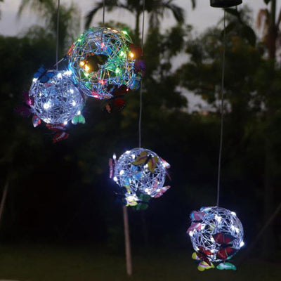 Solar-im Freien wasserdichtes hängendes Butterfly Ball LED Pendelleuchte im Freien 