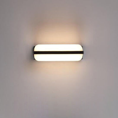 Modern Simplicity PC Box Shape LED Outdoor Wall Sconce Lamp