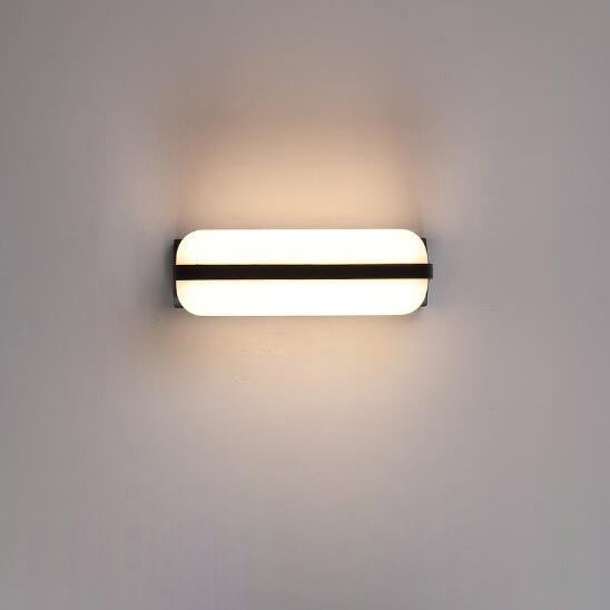 Modern Simplicity PC Box Shape LED Outdoor Wall Sconce Lamp