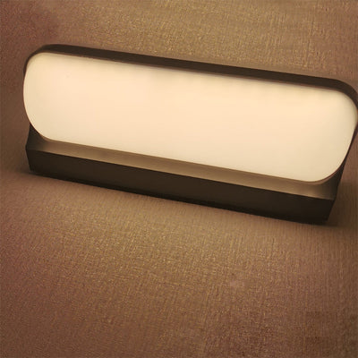 Modern Simplicity PC Box Shape LED Outdoor Wall Sconce Lamp