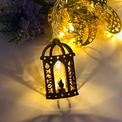 Modern Iron Eid String Lights LED Battery/USB Decorative Light