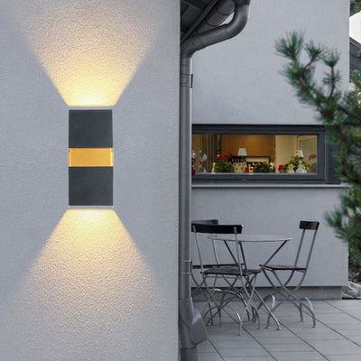 Moderne einfache wasserdichte LED-Außenwandleuchte aus Aluminium 