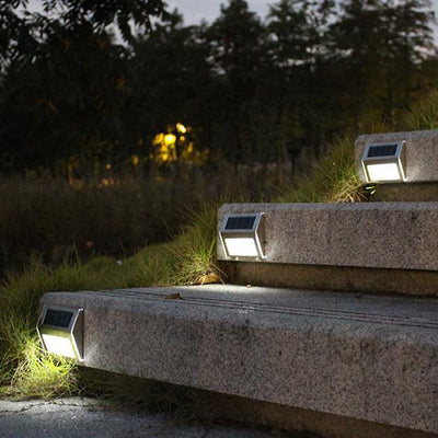 Solar-Edelstahl-LED-im Freien wasserdichte Treppenhaus-Zaun-Wand-Leuchter-Lampe 