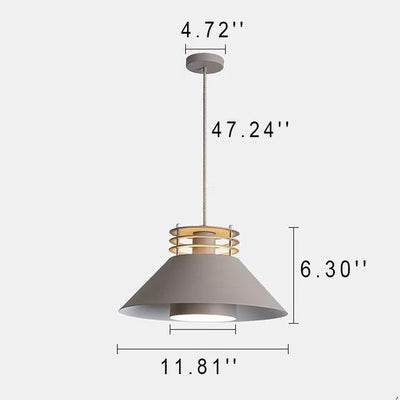 Industrial Iron Nordic Macaron Color 1-Light Pendant Light