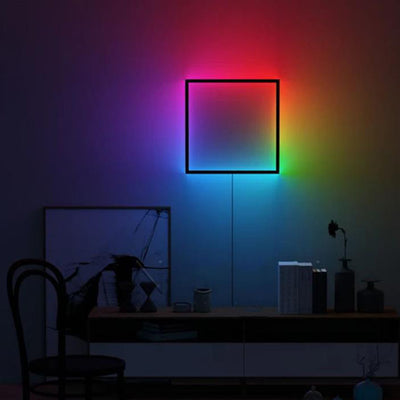 Creative RGB Square Shape Aluminum LED Wall Sconce Lamp