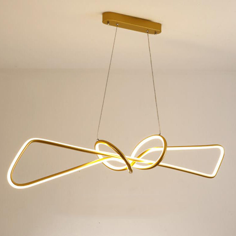 Creative Light Luxury Bow Design LED-Kronleuchter 