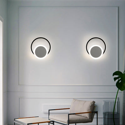 Nordic Simple Ring Combination Design LED Wall Sconce Lamp