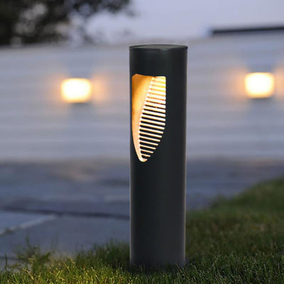 Solar Waterproof Cylinder Design LED Outdoor Landscape Decorative Lawn Light