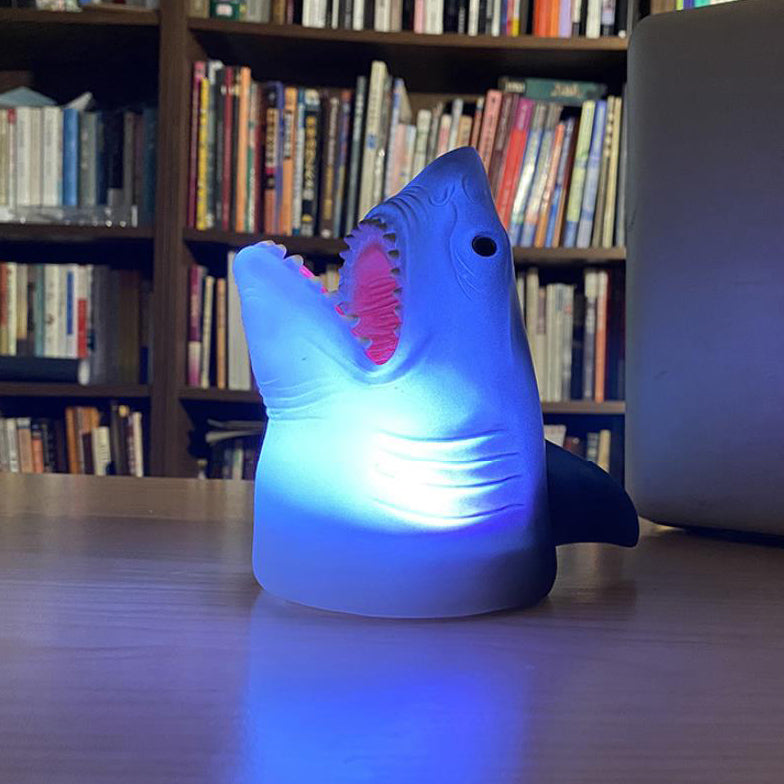 Creative Shark Silikon Pat LED Nachtlicht Tischlampe