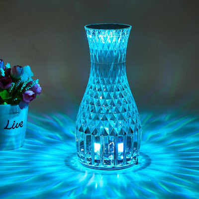 Modern Creative Vase Acrylic USB Rechargeable Touch LED Night Light Table Lamp