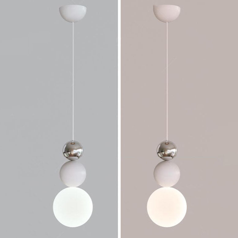 Scandinavian Minimalist Orb Stacked 1-Light Pendant Light