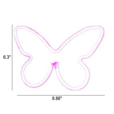 Batterie LED papillon néon créatif/néon décoratif USB 