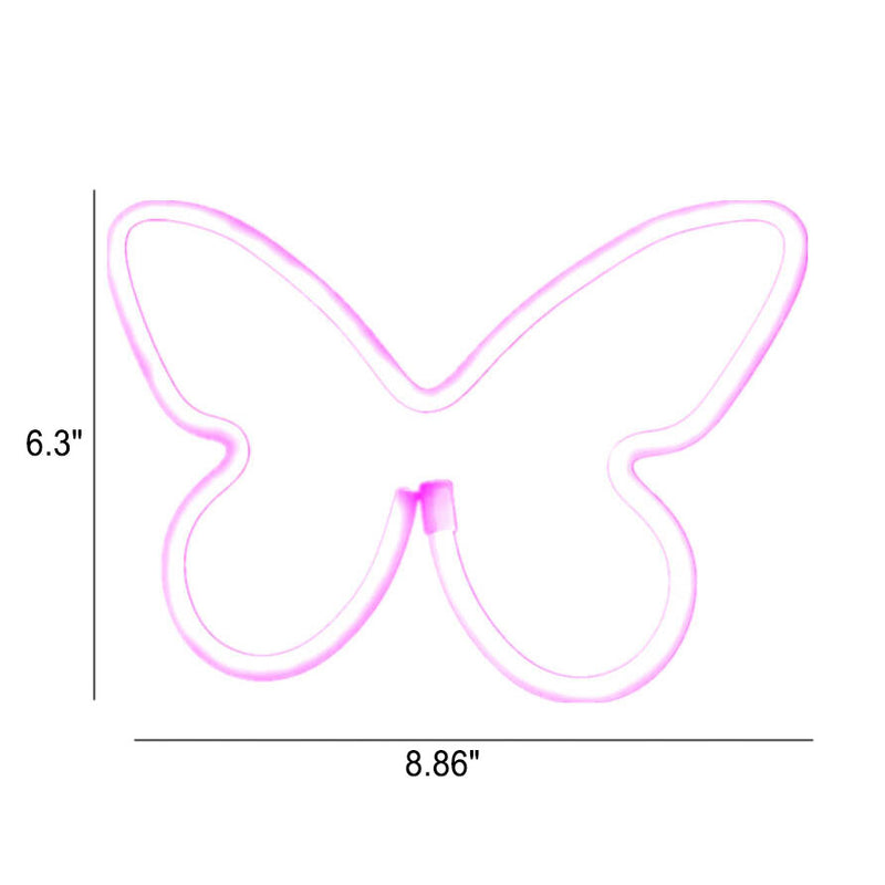 Creative Neon Butterfly LED Battery/USB Decorative Neon Light