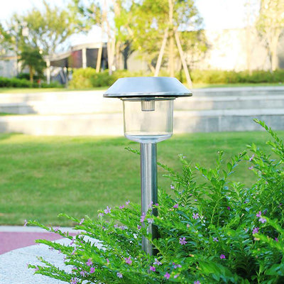 Solar Stainless Steel Jar ABS LED Outdoor Waterproof Lawn Landscape Light