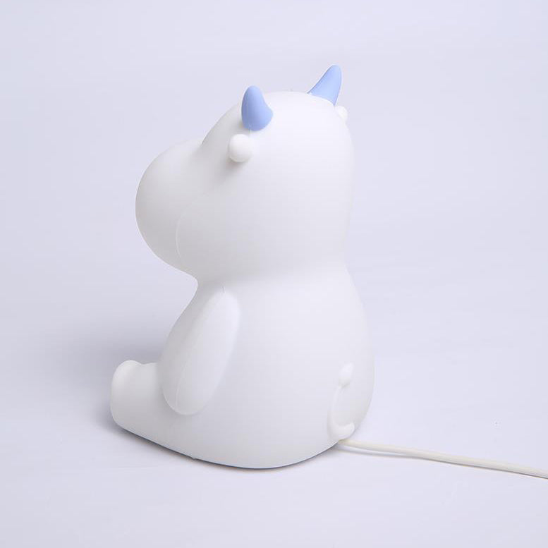 Modern Creative Cute Cow Silicone USB Rechargeable Pat Night Light Table Lamp