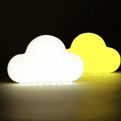 Modern Creative Cloud Plastic USB Rechargeable Sound Controlled LED Night Light