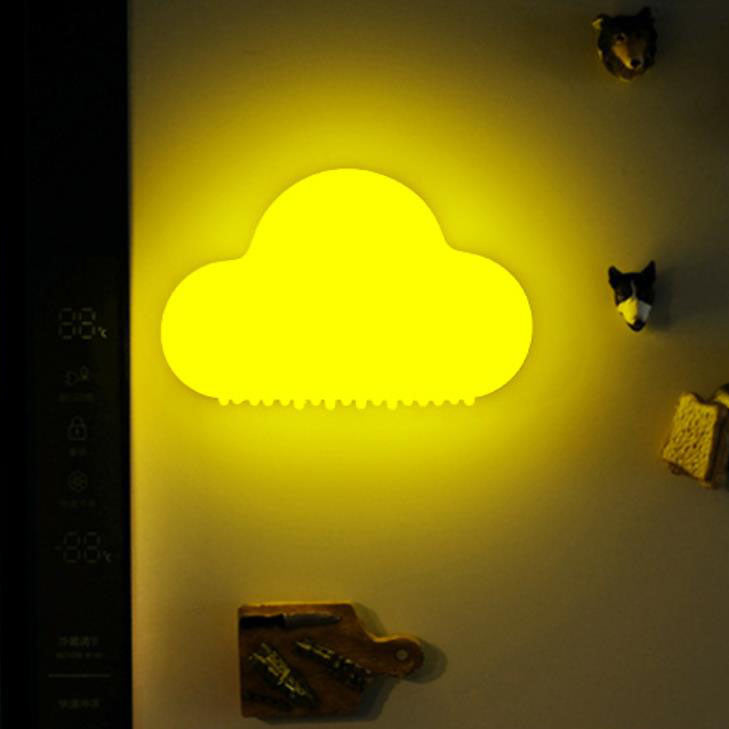 Modern Creative Cloud Plastic USB Rechargeable Sound Controlled LED Night Light