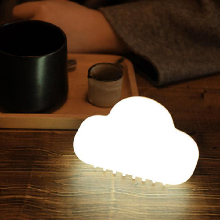 Veilleuse LED en plastique, nuage créatif moderne, Rechargeable par USB, contrôlée par le son 