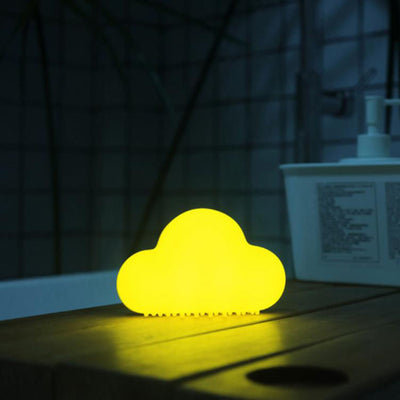 Modern Creative Cloud Plastic USB Rechargeable Sound Controlled LED Night Light