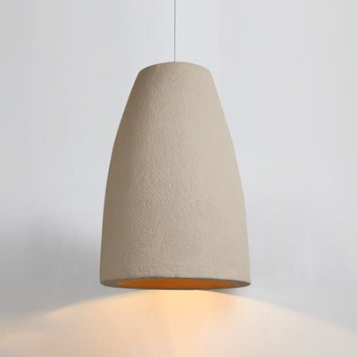 Modern Minimalist Pure Grey Geometric Shape 1-Light Pendant Light