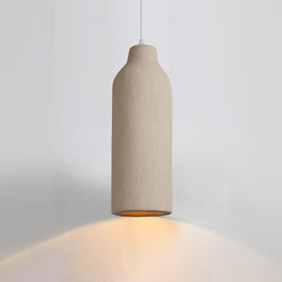 Modern Minimalist Pure Grey Geometric Shape 1-Light Pendant Light