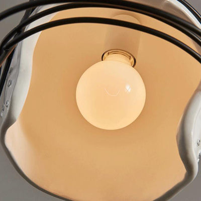 Modern Creative Ball Cap Helmet Decorative Resin 1-Light Pendant Light