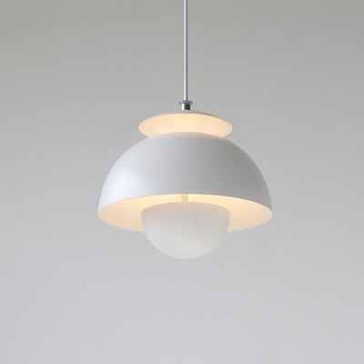 Moderne minimalistische einfarbige LED-Pendelleuchte aus Eisen-Aluminium 