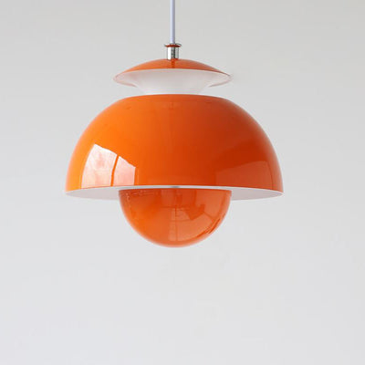 Lampe suspendue LED en aluminium et fer de couleur unie, minimaliste et moderne 