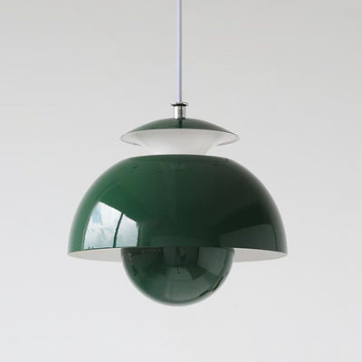 Lampe suspendue LED en aluminium et fer de couleur unie, minimaliste et moderne 