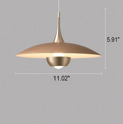 Modern Light Luxury Flying Plates Aluminum LED Pendant Light