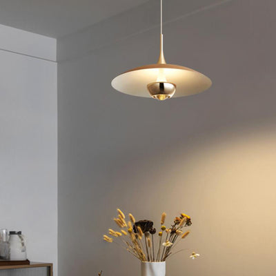 Lumière moderne de luxe de plaques volantes en aluminium LED Pendant Light 