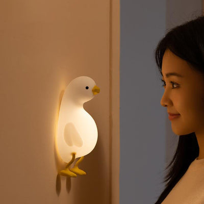 Creative Cute Duck Silicone USB LED Night Light Table Lamp