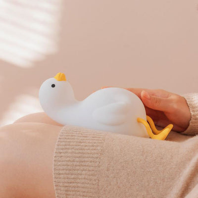 Creative Cute Duck Silicone USB LED Night Light Table Lamp