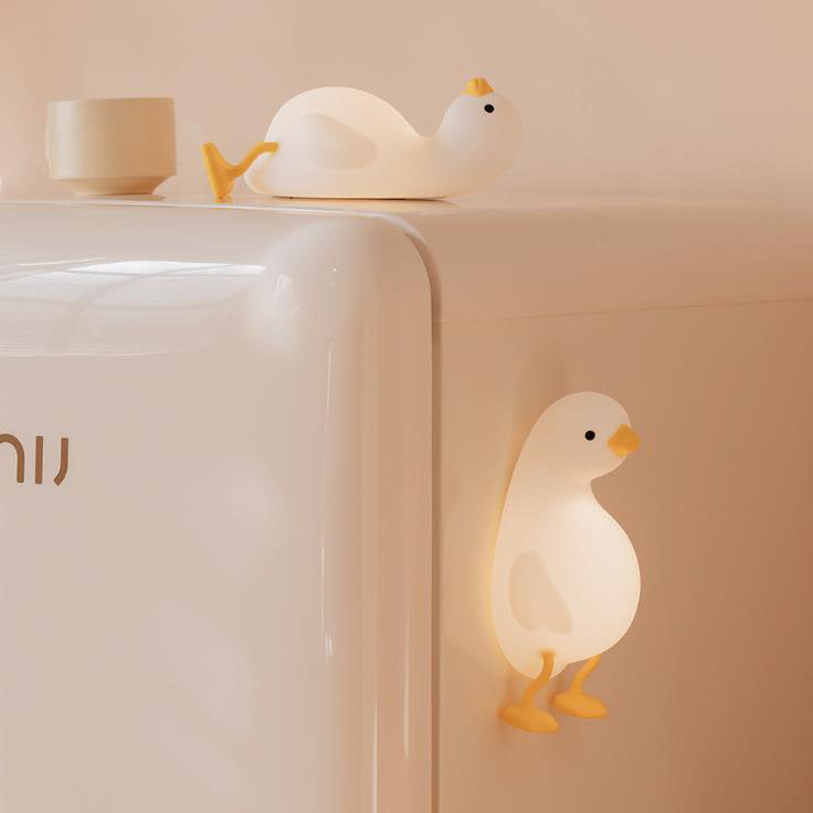 Creative Cute Duck Silicone USB LED Night Light Table Lamp