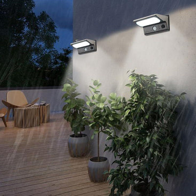 Outdoor Solar Intelligent Human Sensor Waterproof LED Wall Sconce Lamp