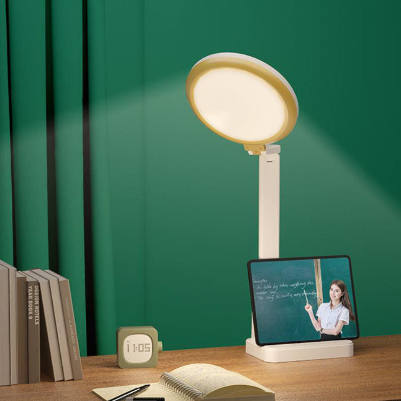 Modern Eye-Care Foldable Plastic USB Rechargeable LED Table Lamp