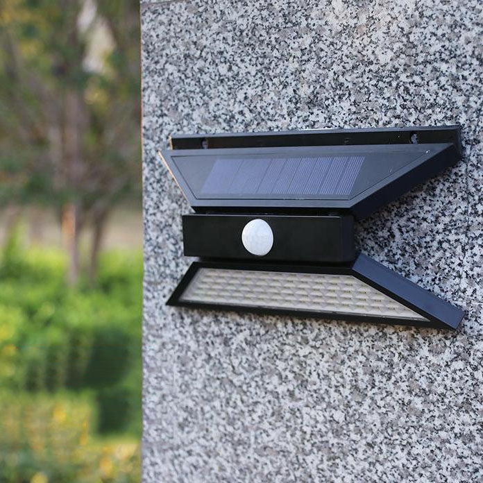 Solar Outdoor Modern Square Cage Body Sensor LED Wandleuchte Lampe 