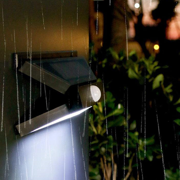 Solar Outdoor Modern Square Cage Body Sensor LED Wandleuchte Lampe 