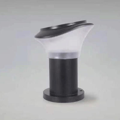 Solar Outdoor Slant Column Post Head ABS LED Patio Landscape Light