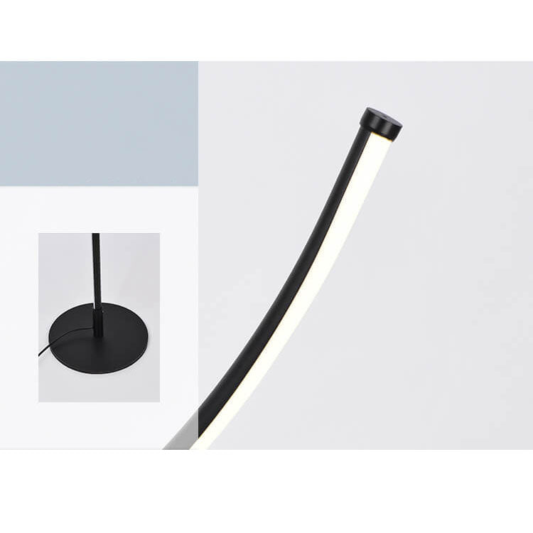 Minimalistische Linie 1-Licht Bending Line LED-Stehlampen 
