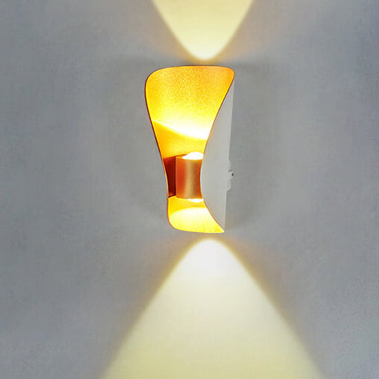 Modern Creative Bending Column LED Outdoor Waterproof Wall Sconce Lamp