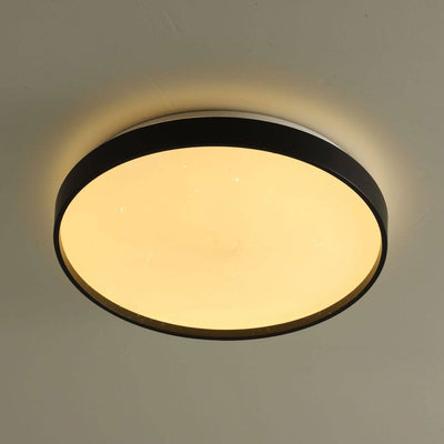 Minimalist Creative Star Empty Circular LED Iron Flush Mount Ceiling Light