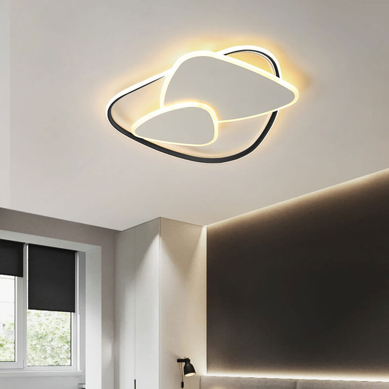 Minimalist Creative Geometric Triangle LED Flush Mount Ceiling Light