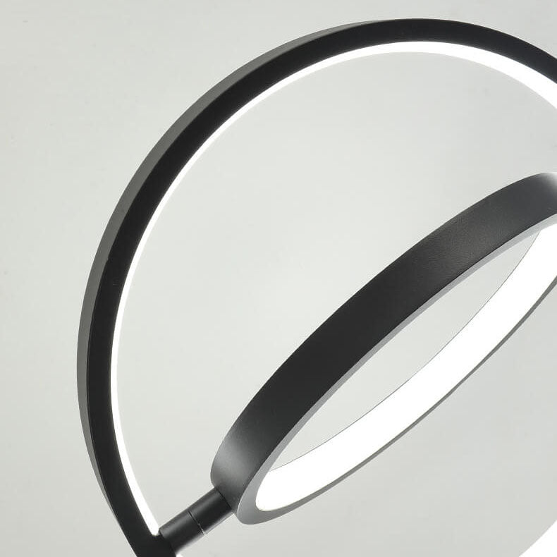 Lampe de table LED à gradateur circulaire et minimaliste moderne 