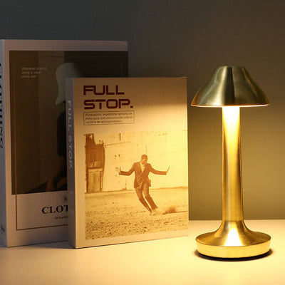 Modern Retro Solid Color Iron USB Touch LED Night Light Table Lamp