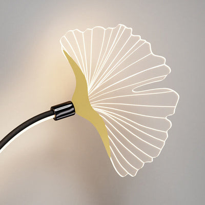 Modern Minimalist Iron Ginkgo Leaf Acrylic Lampshade LED Wall Sconce Lamp