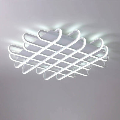 Modern Creative Waffle Iron Silicone Acrylic Silicone LED Flush Mount Ceiling Light