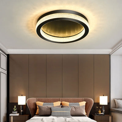 Nordic Iron Acrylic Round  LED Flush Mount Ceiling Light